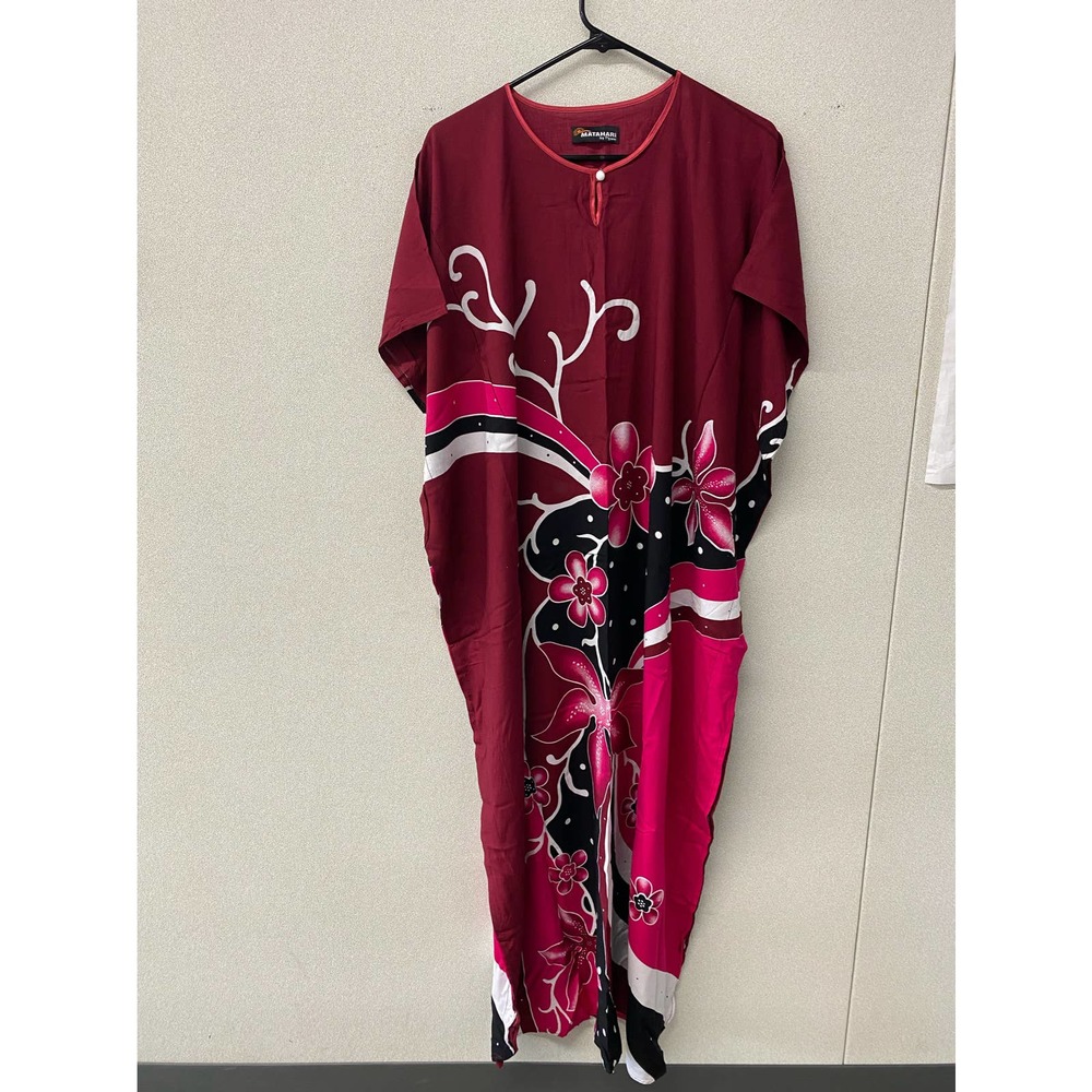 Matahari by T'ganu Maroon Swim Cover Up No Tags